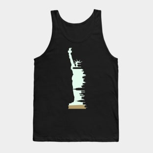 New York Statue of Liberty Skyline Tank Top